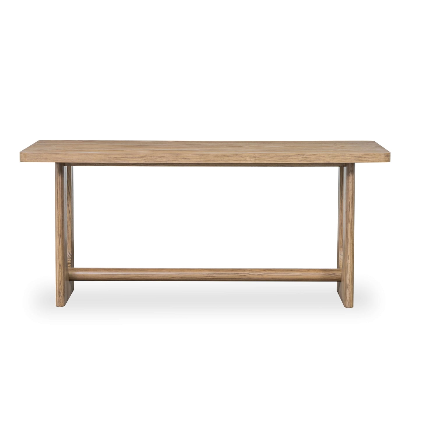 modern solid wood dining table for 6 with plinth based.