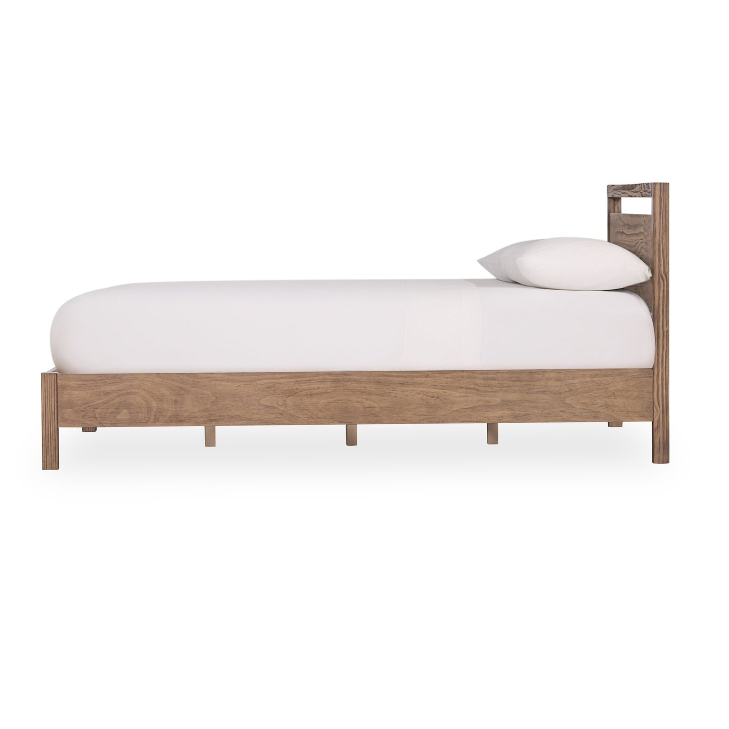 modern solid wood queen bed frame