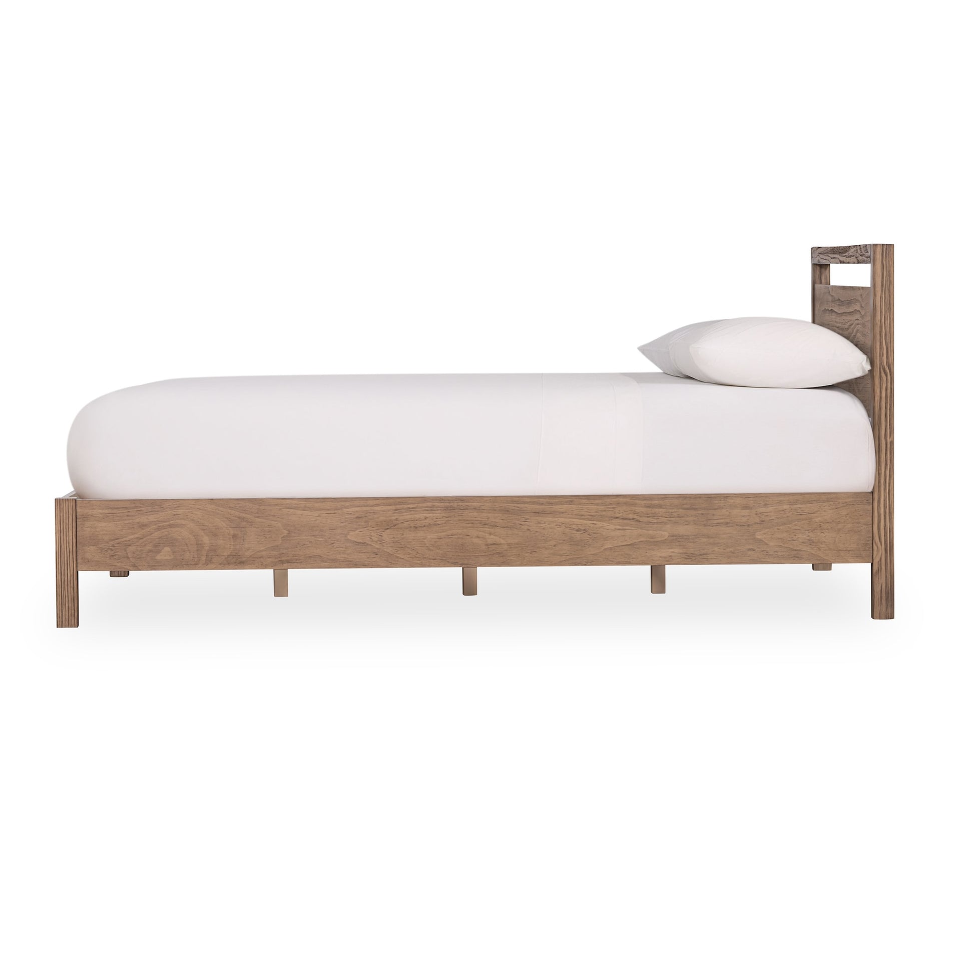modern solid wood queen bed frame