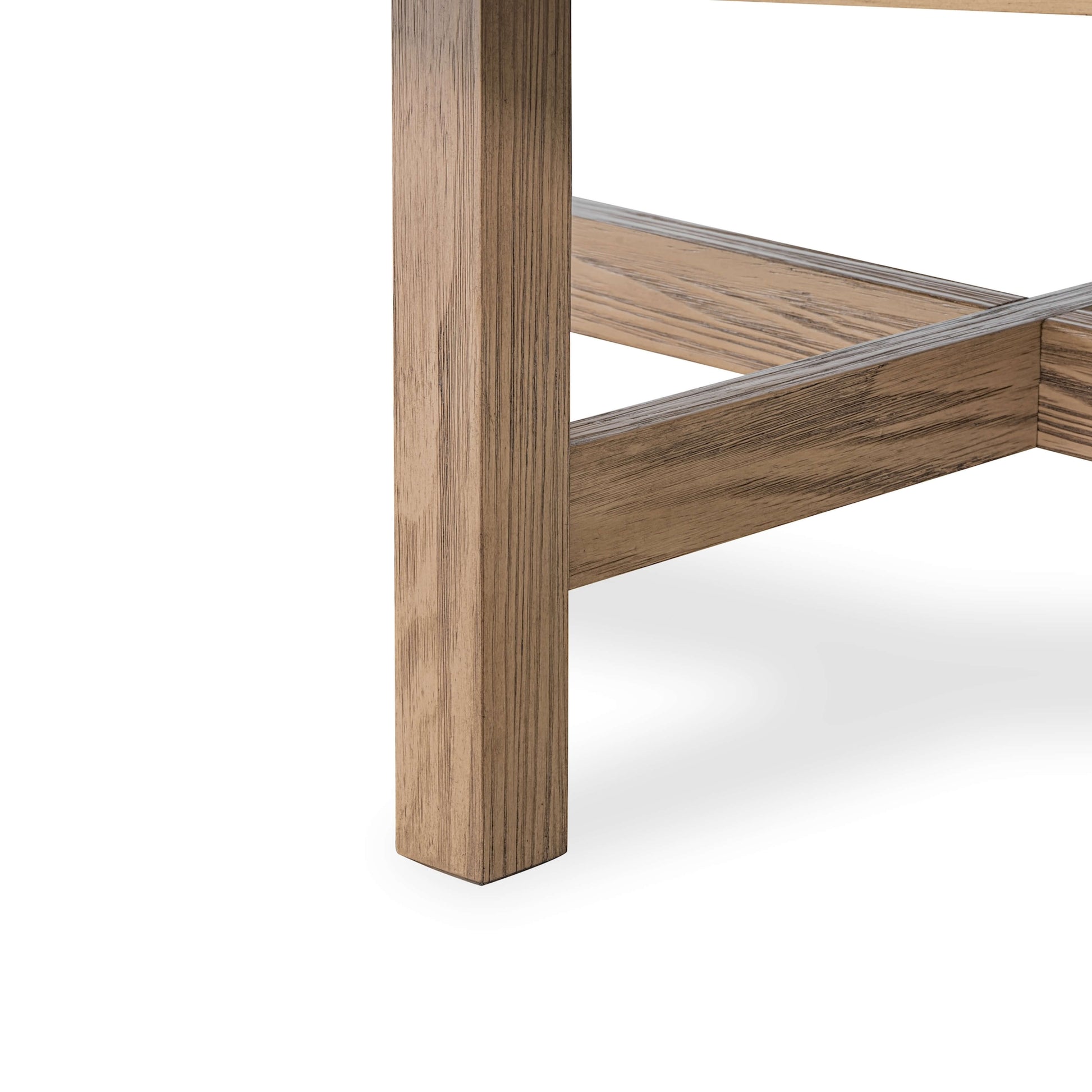 sturdy legs of Helio Coffee Table in seadrift