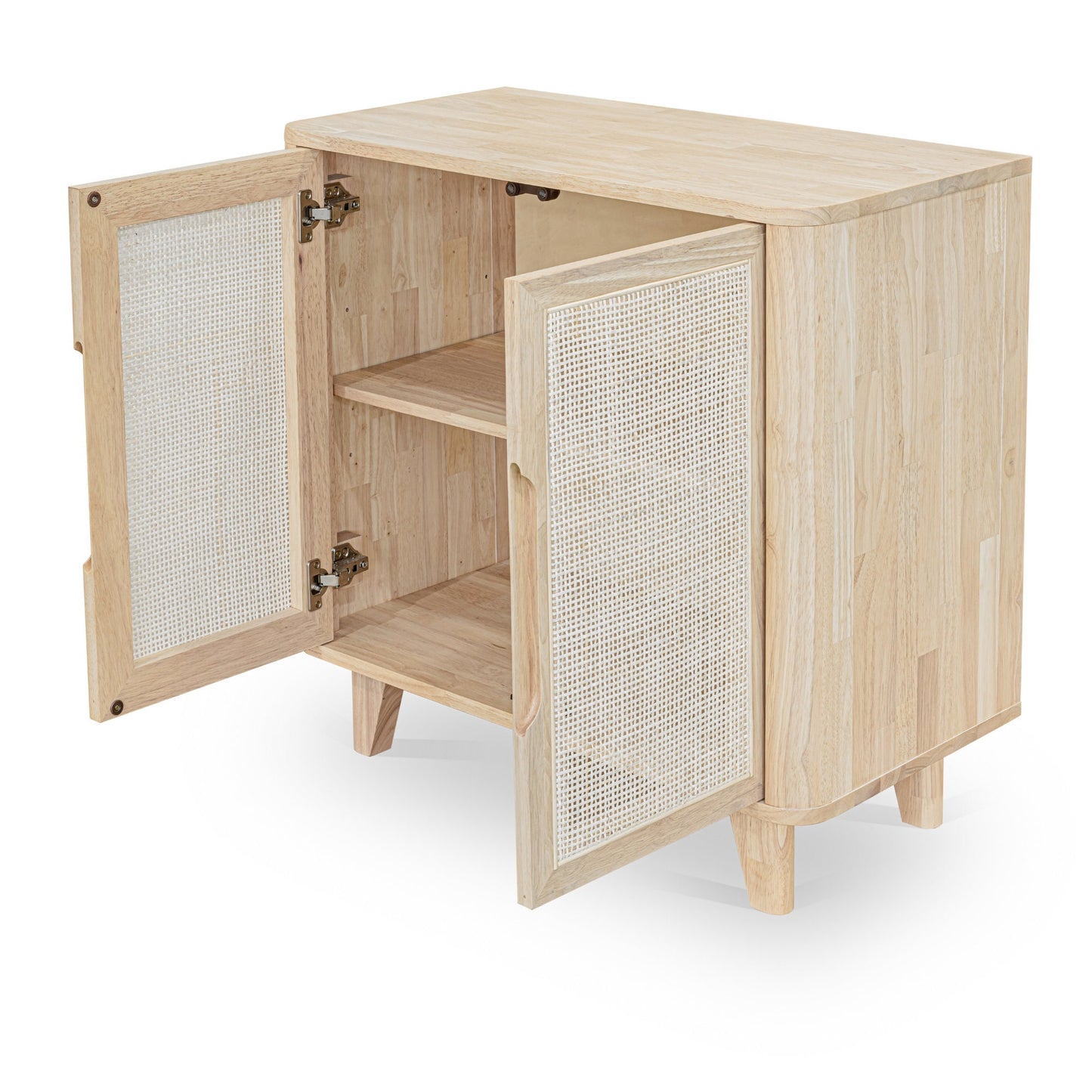 coastal accent cabinet with cane door 32in
