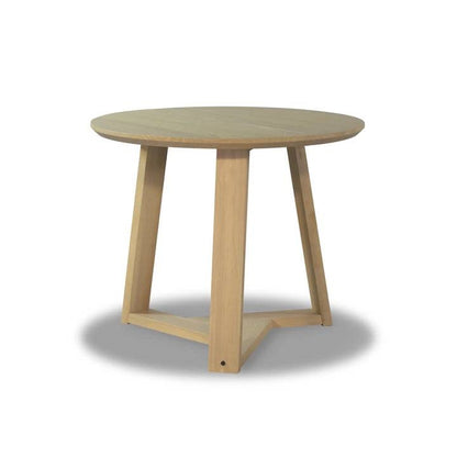 36 Inch Round Scandinavian Solid Wood Dining Table