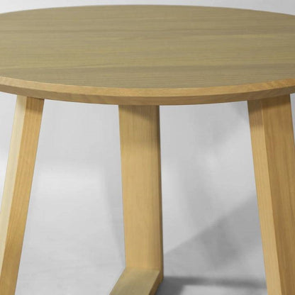 48 Inch Round Scandinavian Solid Wood Dining Table