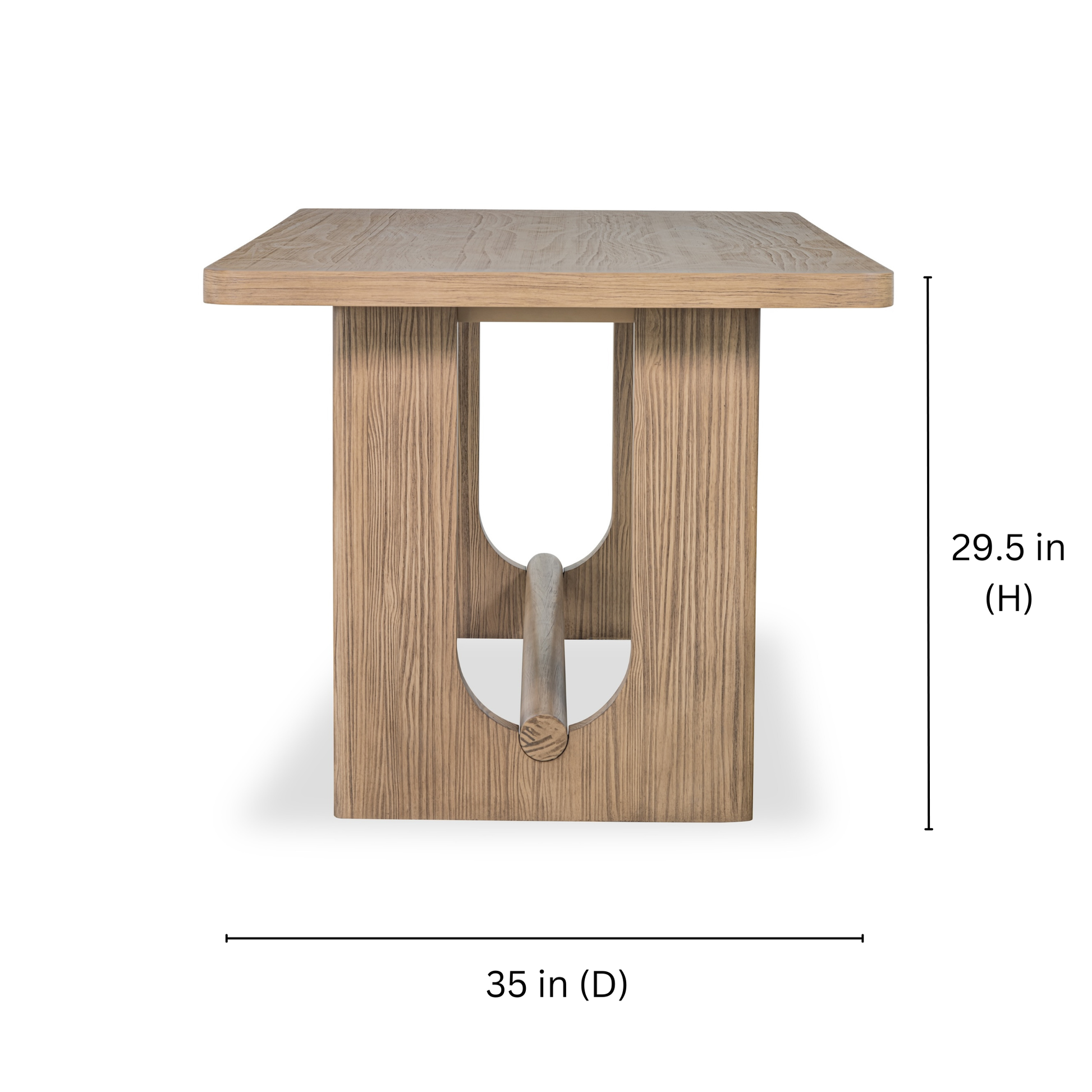 dimensions of Elys Wood dining table