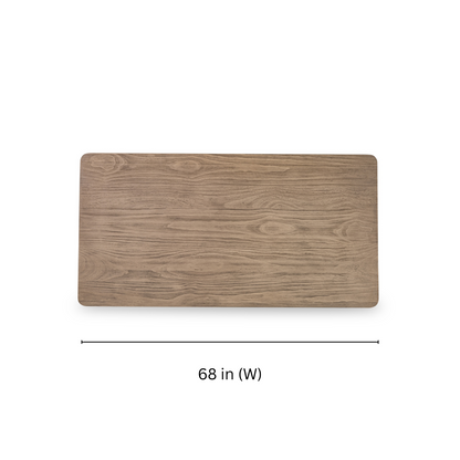 dimensions of Elys Wood dining table top