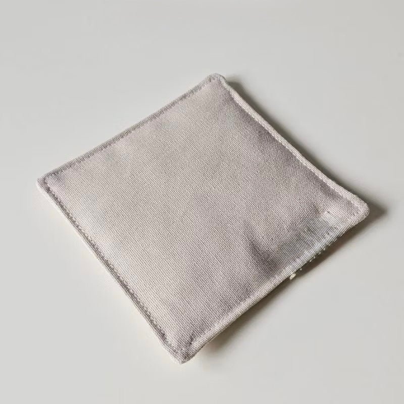 Set of 4 Natural Linen Coasters | Japandi Style | Minimalist Decor