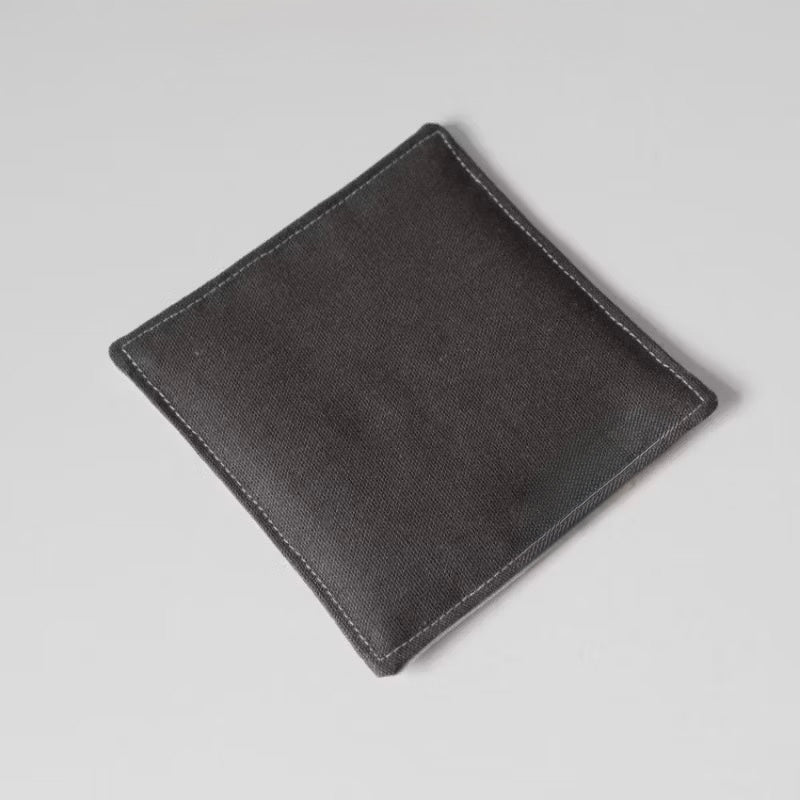Set of 4 Natural Linen Coasters | Japandi Style | Minimalist Decor