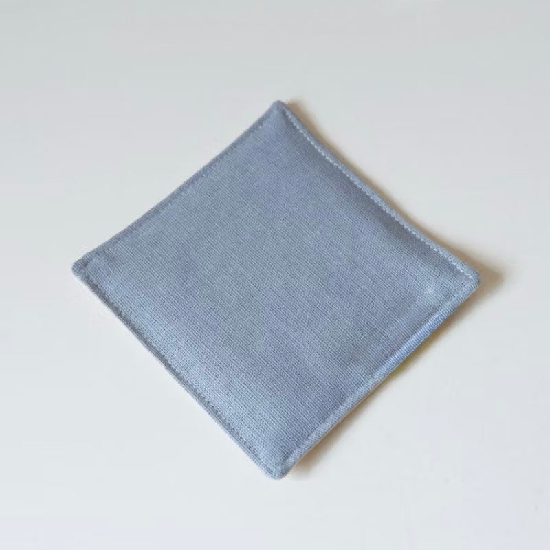 Set of 4 Natural Linen Coasters | Japandi Style | Minimalist Decor