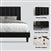 Green/Black Upholstered Platform Bed Frame with Headboard| King or Queen Size - Harmonie Workshop