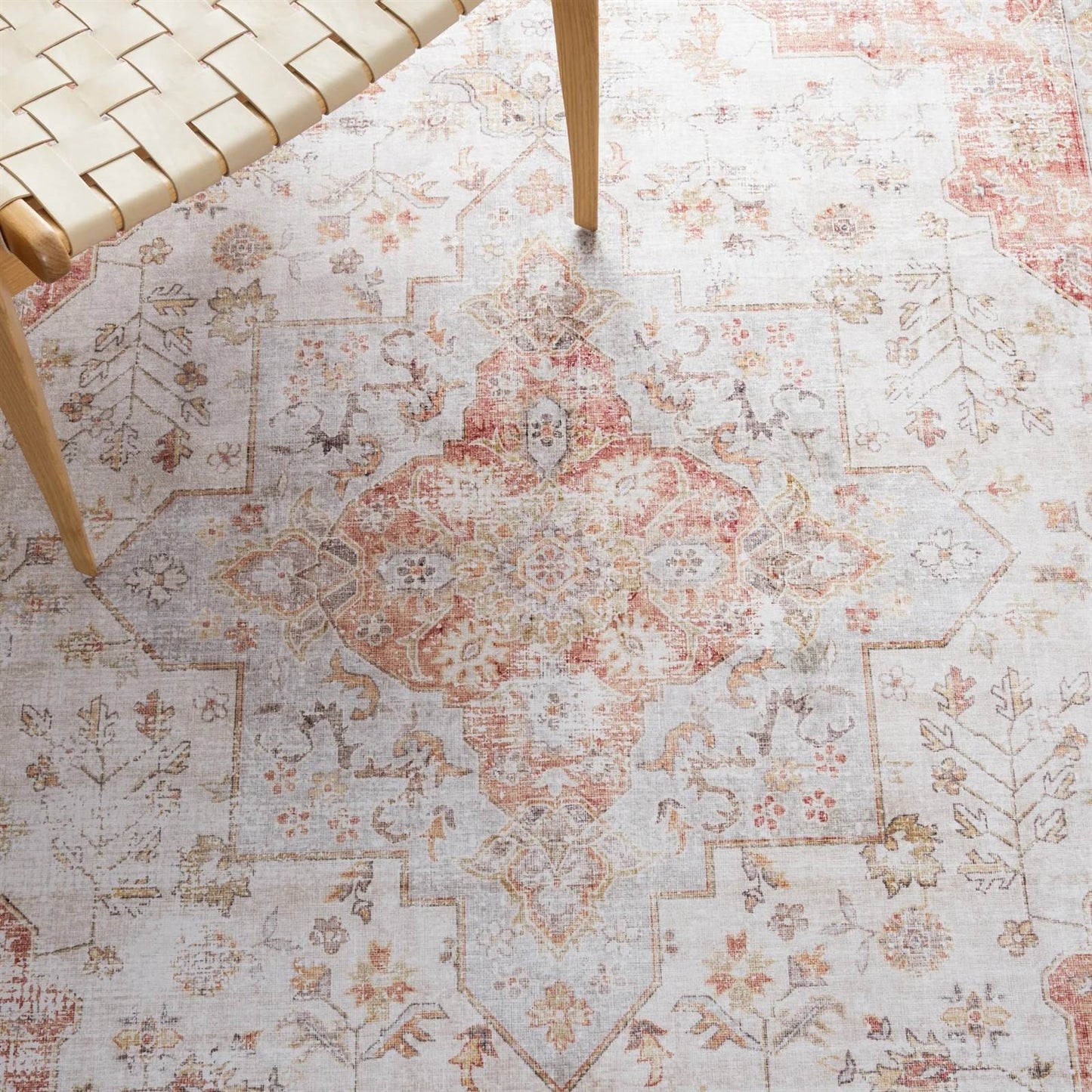 Persian Style Washable Boho Area Rug