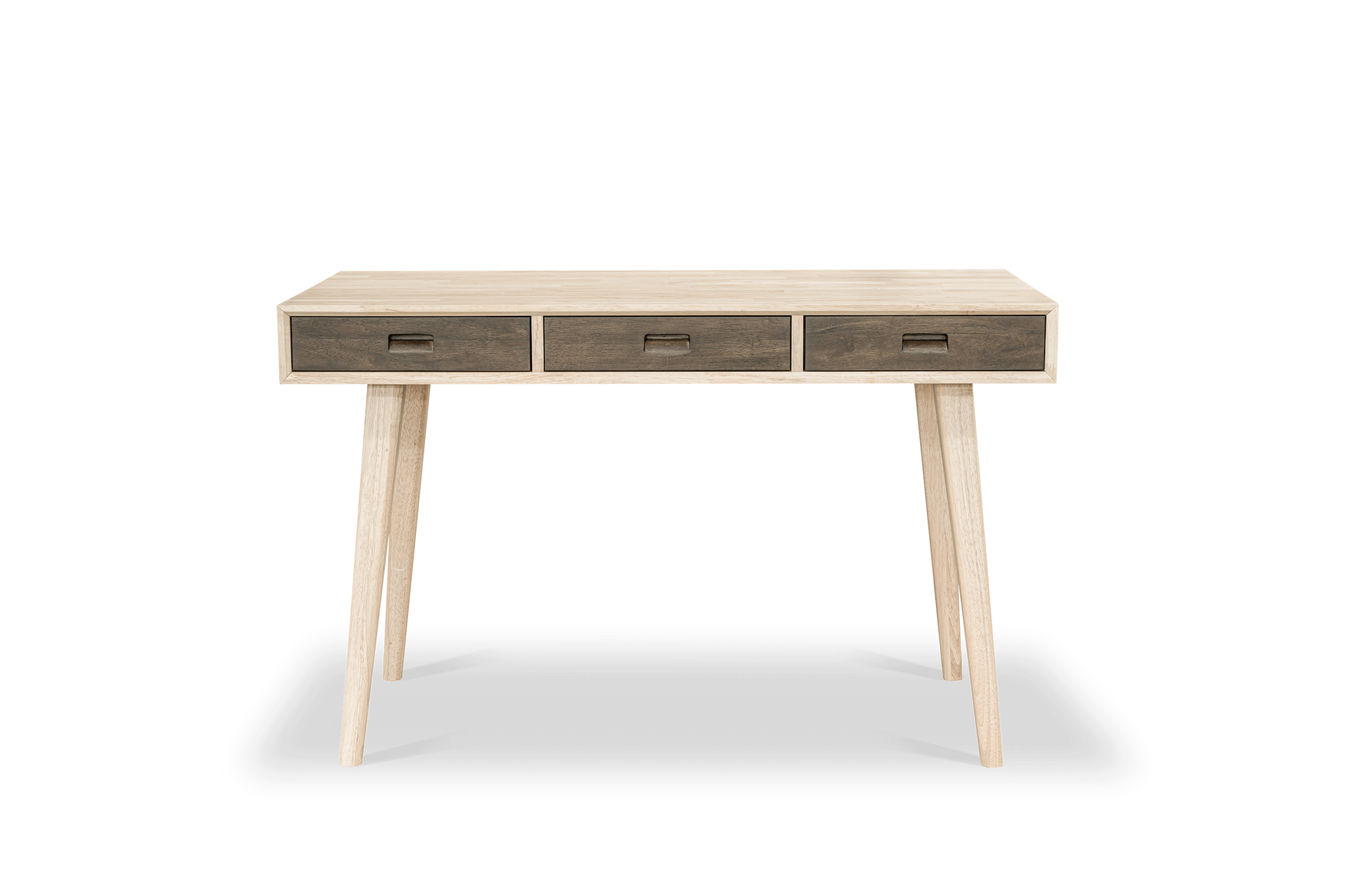 wooden work desk, scandinavian desk for modern home