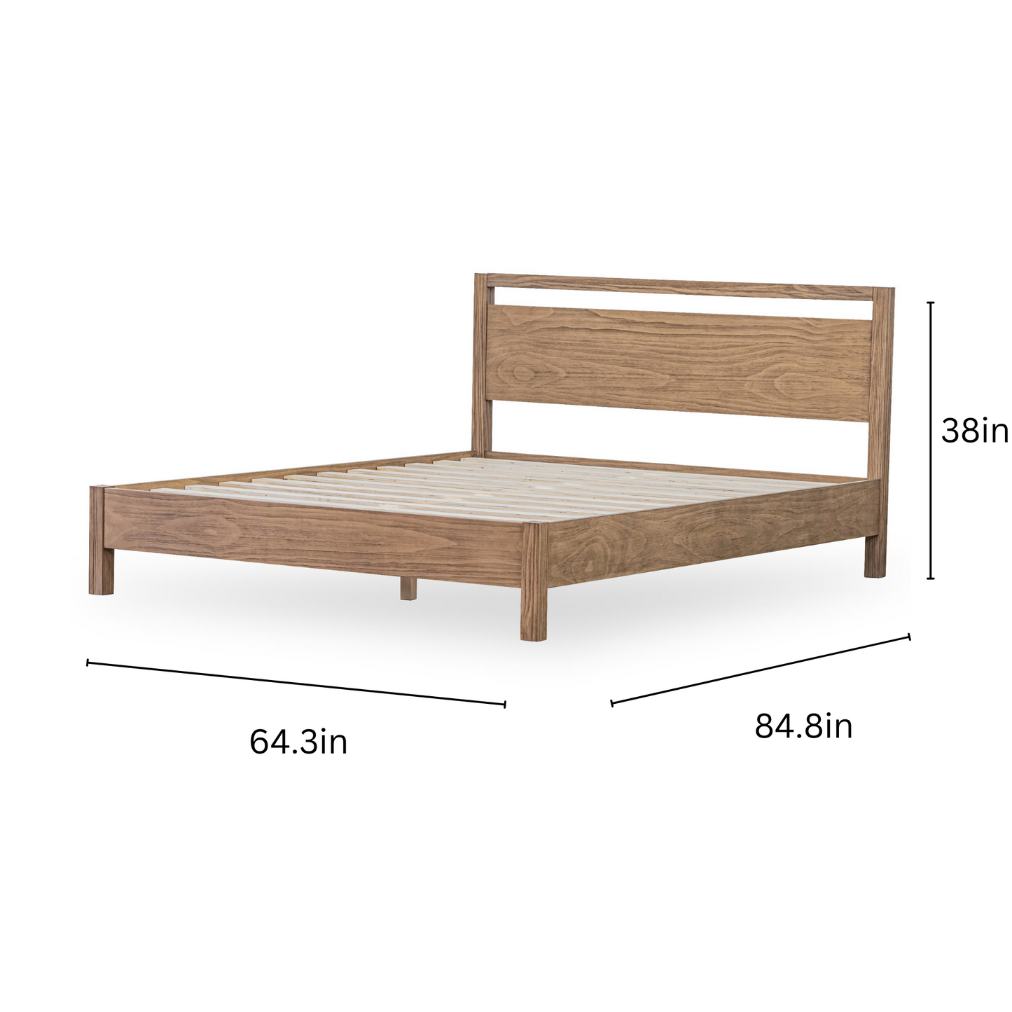 queen bed solid wood