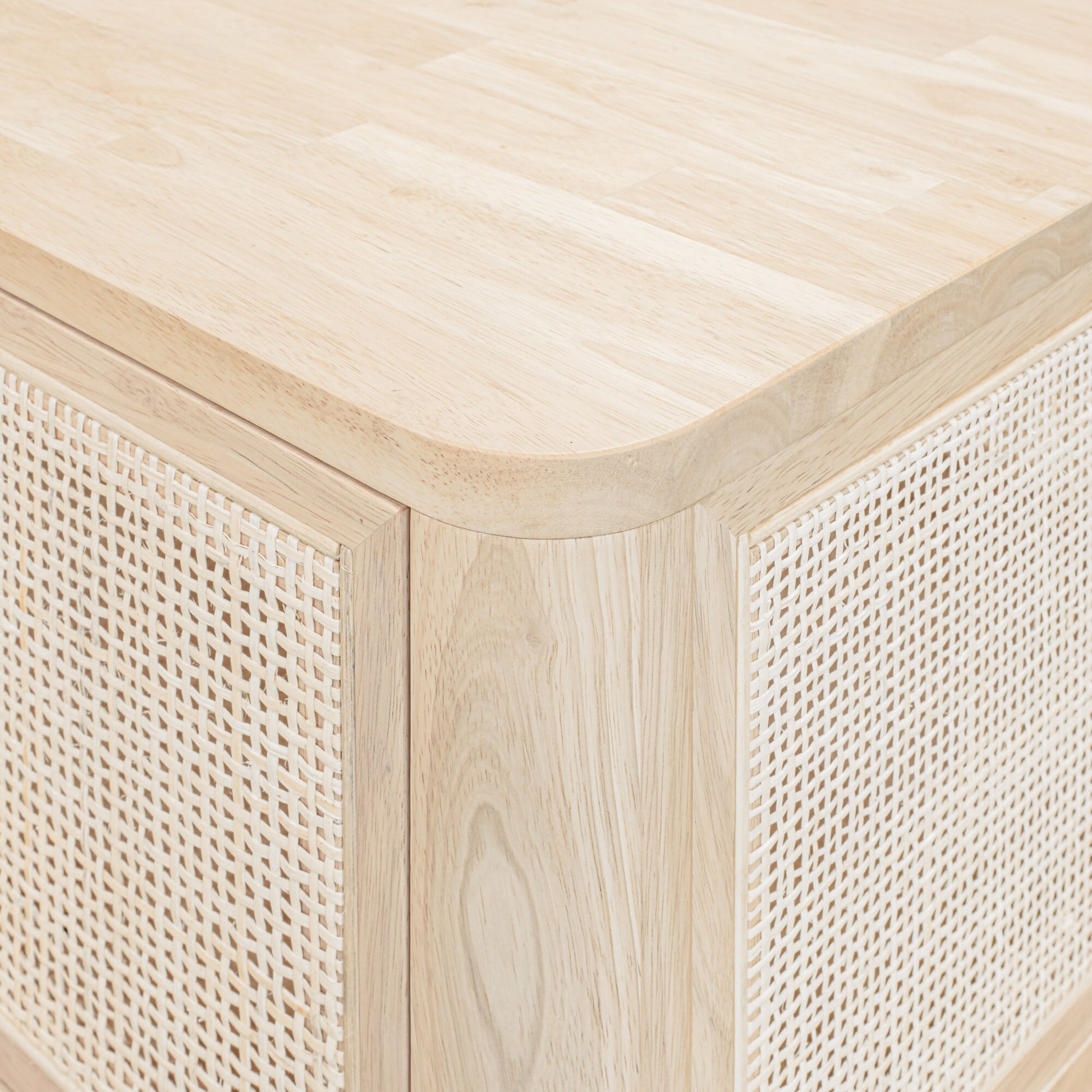 coastal modern wood and cane
