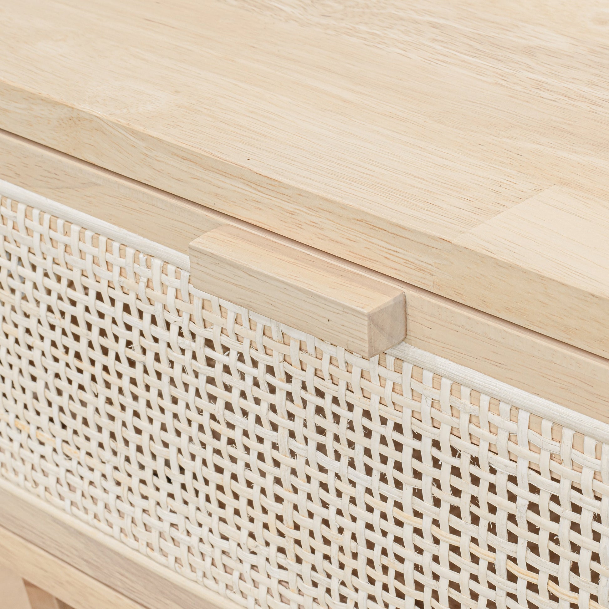  wood and cane table