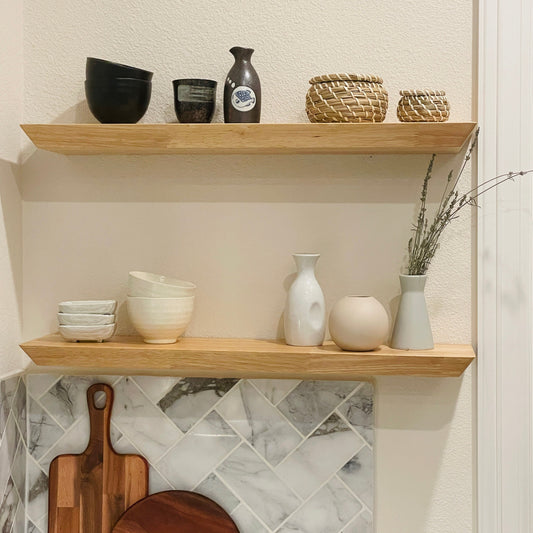 modern wood shelf