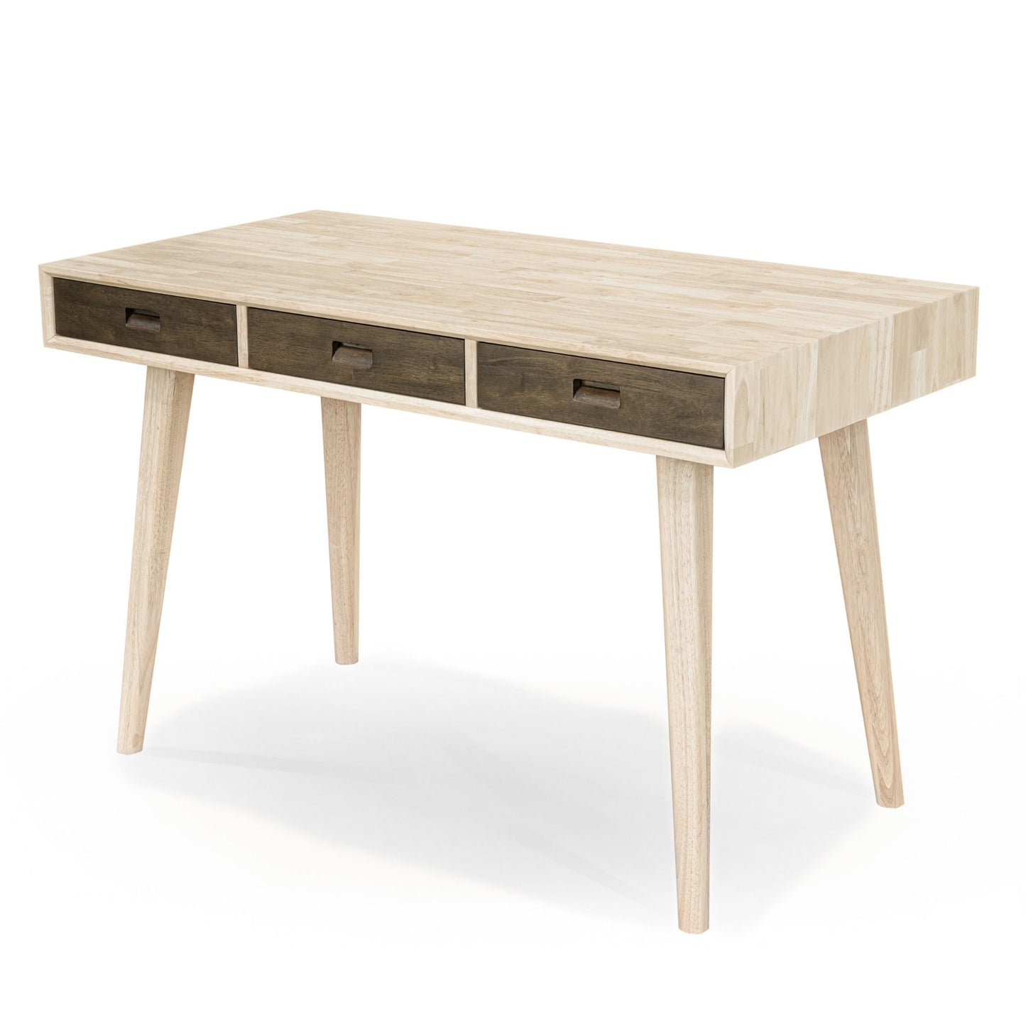 best modern solid wood desk in natural