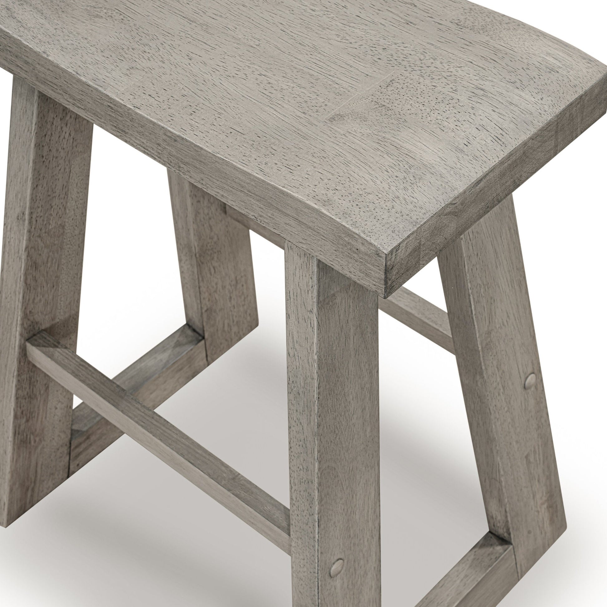 rustic wood counter stool